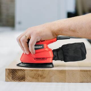 120-Volt Red Electric Hand Sanders for Wood - 15-Amp Corded Mouse Detail Sander with Dust Collection System | The Home Depot