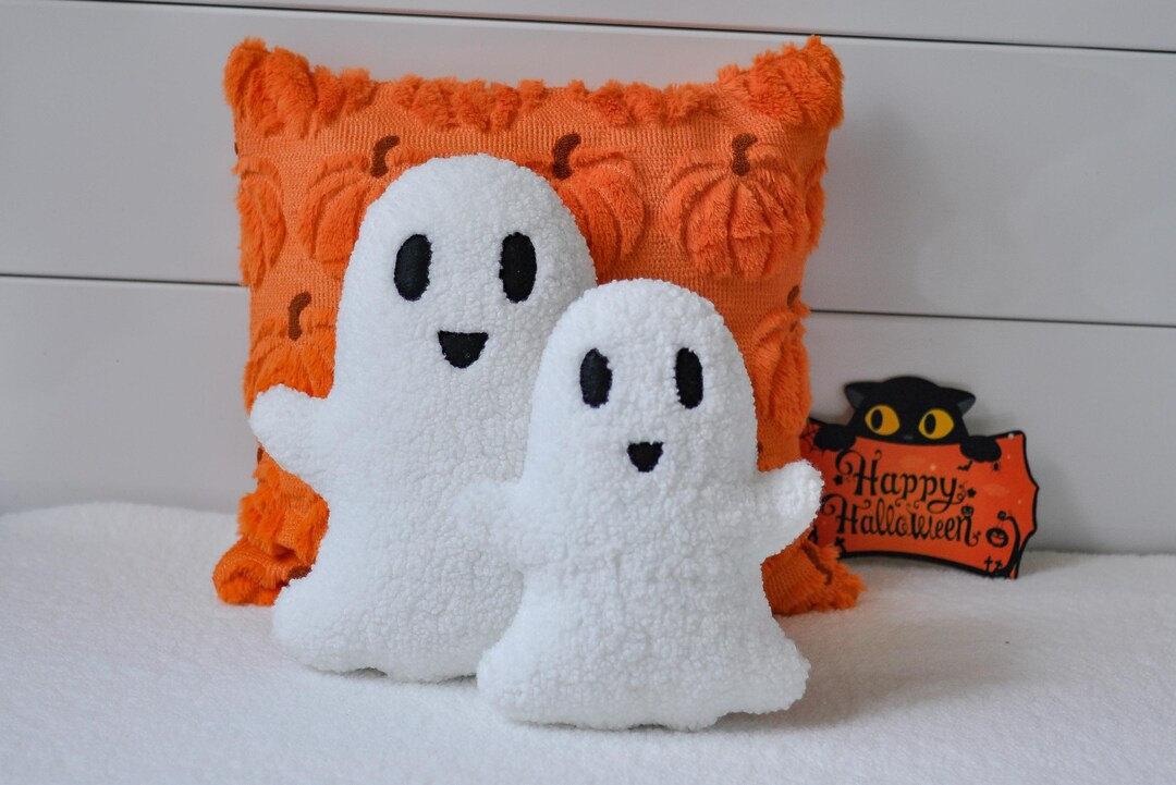 Smiling Ghost Pillow - Halloween Decor | Ghost Toy | Funny Fall Pillows | Plush Ghost Cushion | S... | Etsy (US)