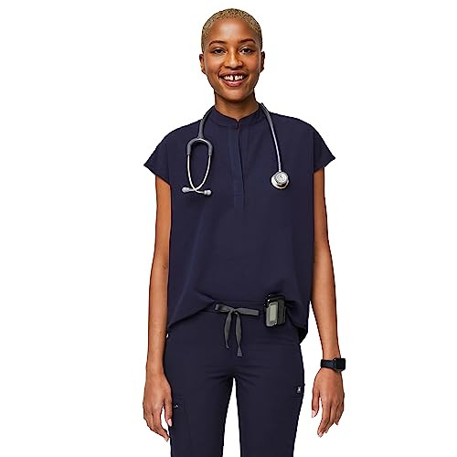 FIGS Rafaela Oversized Scrub Top for Women — Navy Blue, M | Amazon (US)