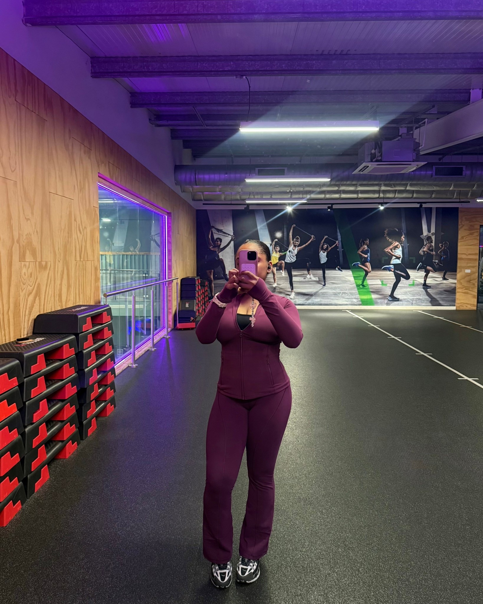 matching sets that snatch you & feel butter soft💜 @charisrhiana 

for ref : 5’2 wearing uk m (10) in both the matching jacket & flared leggings (31” ultra high waist leggings - tall girly friendly)

#LTKspring #LTKtravel #LTKfitness