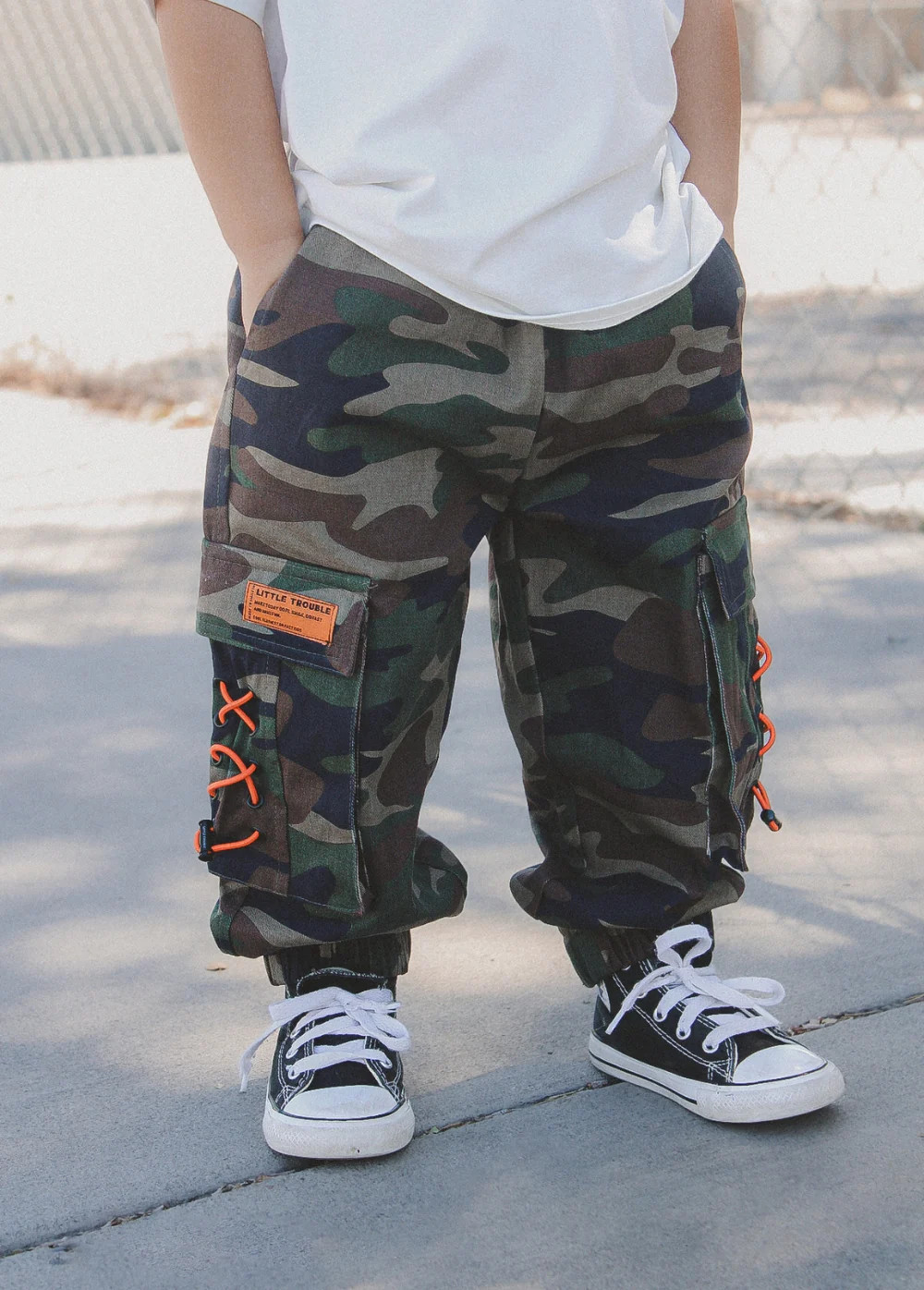 Baggy Camo Cargos | Little Trouble