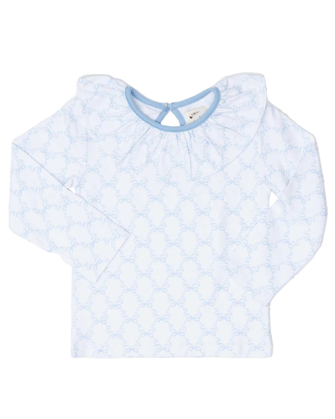 Larrison Vintage Bow Ruffle Collar Shirt | The Oaks Apparel Company