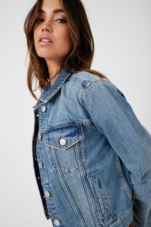 Classic Fit Denim Jacket - Shyla Blue | Garage Clothing