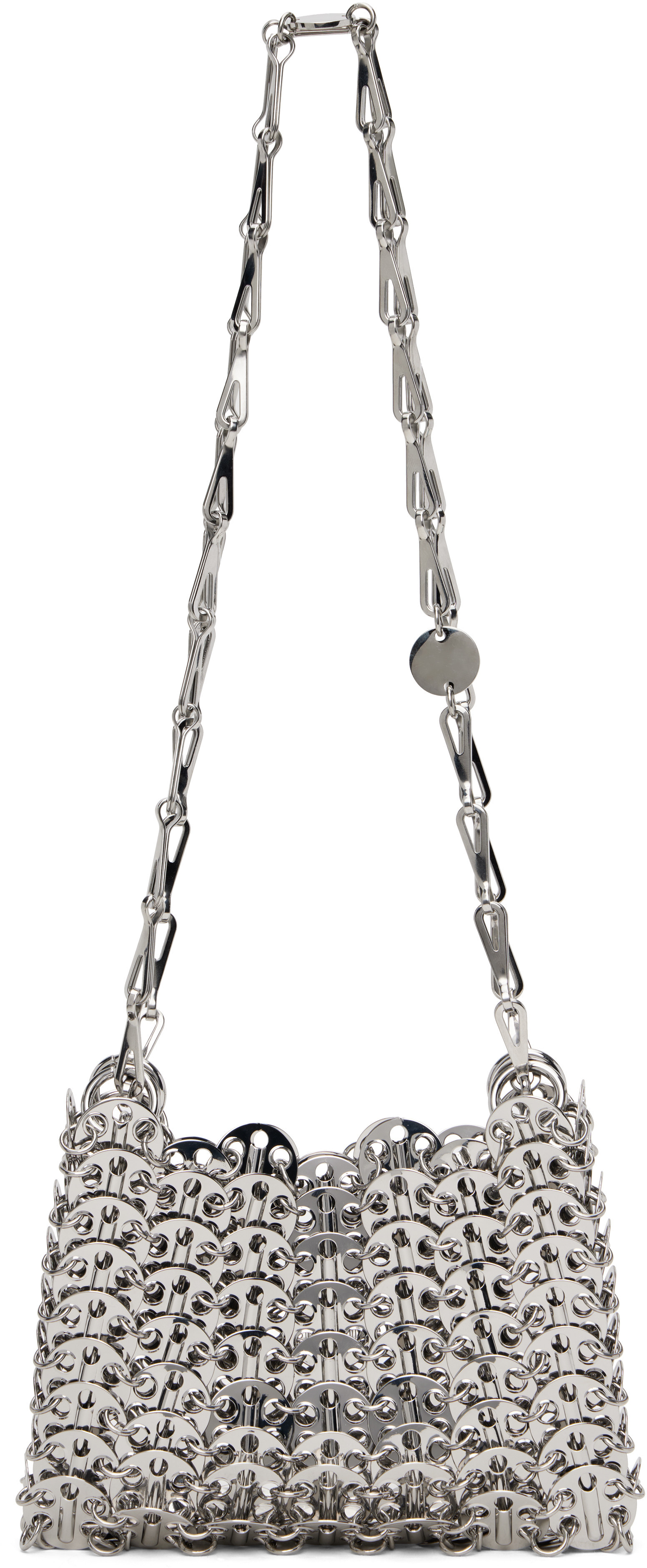 Rabanne Silver Iconic Nano 1969 Bag | SSENSE