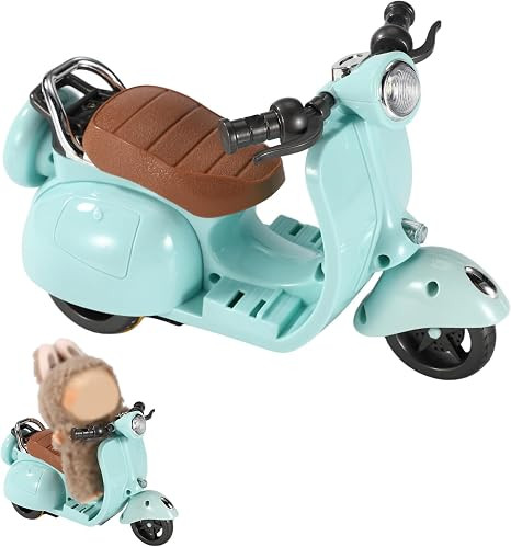Doll Scooter Toy with Lights & Music, Rotating Interactive Model Toy Vehicle Fun Desktop Decor fo... | Amazon (US)