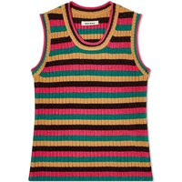 Wales Bonner Women's Swing Stripe Knit Vest in Pink Multi Stripe, Size X-Small | END. Clothing | End Clothing (US & RoW)