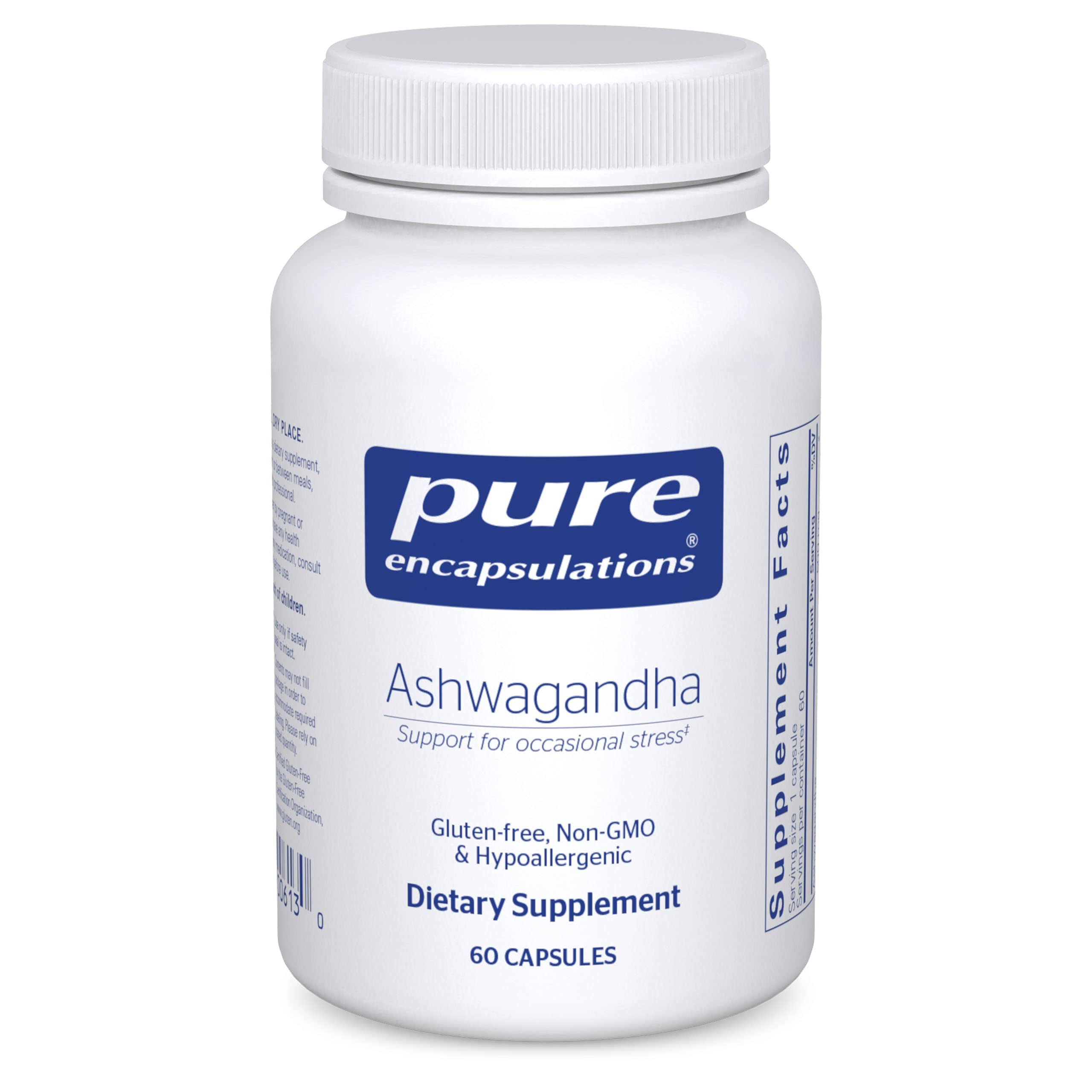 Pure Encapsulations Ashwagandha - Suplemento adaptógeno para apoyo tiroideo, articulaciones, est... | Amazon (US)
