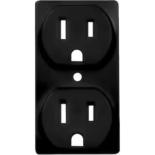 Hampton Bay ColorCap 1-Gang Duplex Outlet Wall Plate - Black  (4-Pack) WP-CC-4BKHB - The Home Dep... | The Home Depot
