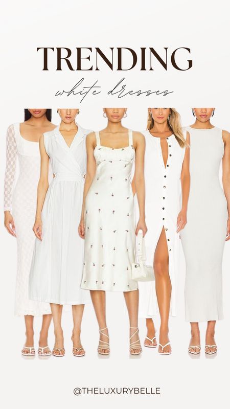 TRENDING: white dresses! 

#LTKstyletip #LTKSeasonal
