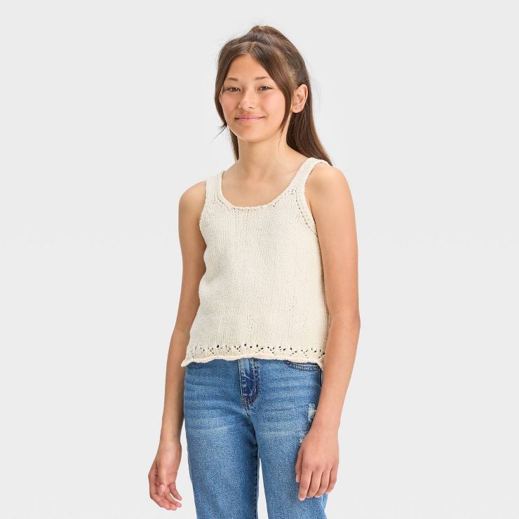 Girls' Knit Sweater Tank Top - art class™ | Target