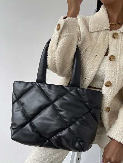 Quilted Tote Bag | SHEIN
