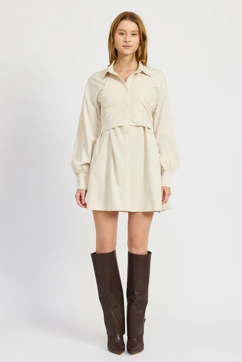 Addison Mini Shirt Dress | En Saison