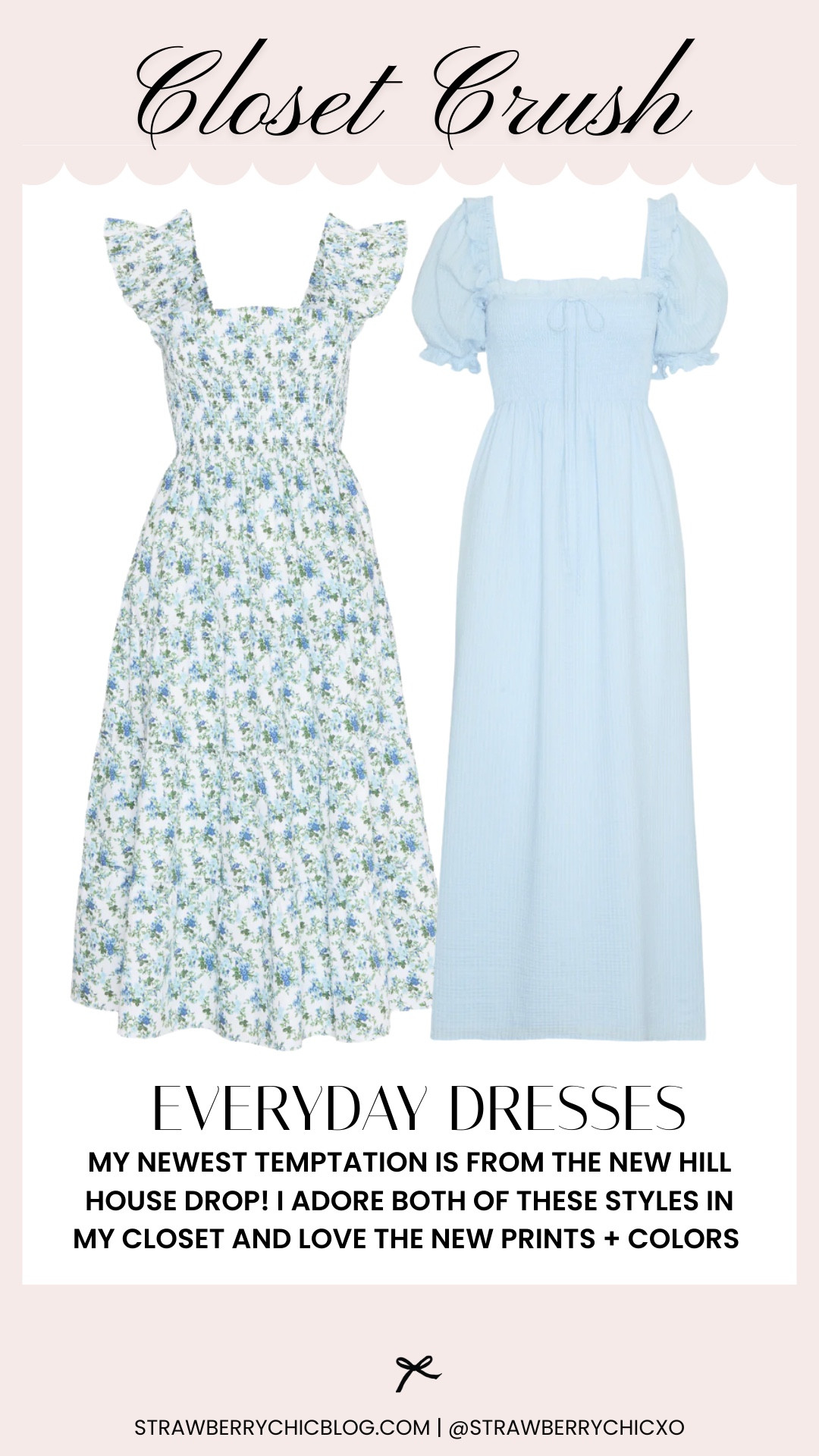 So tempted by the new hill house launch! I adore both of these styles and prints and I wore both throughout pregnancy so they’re very bump friendly. I wear these around the house, traveling, to dinner, and everywhere in between! Easily my mouse reached for dresses when it’s warm out