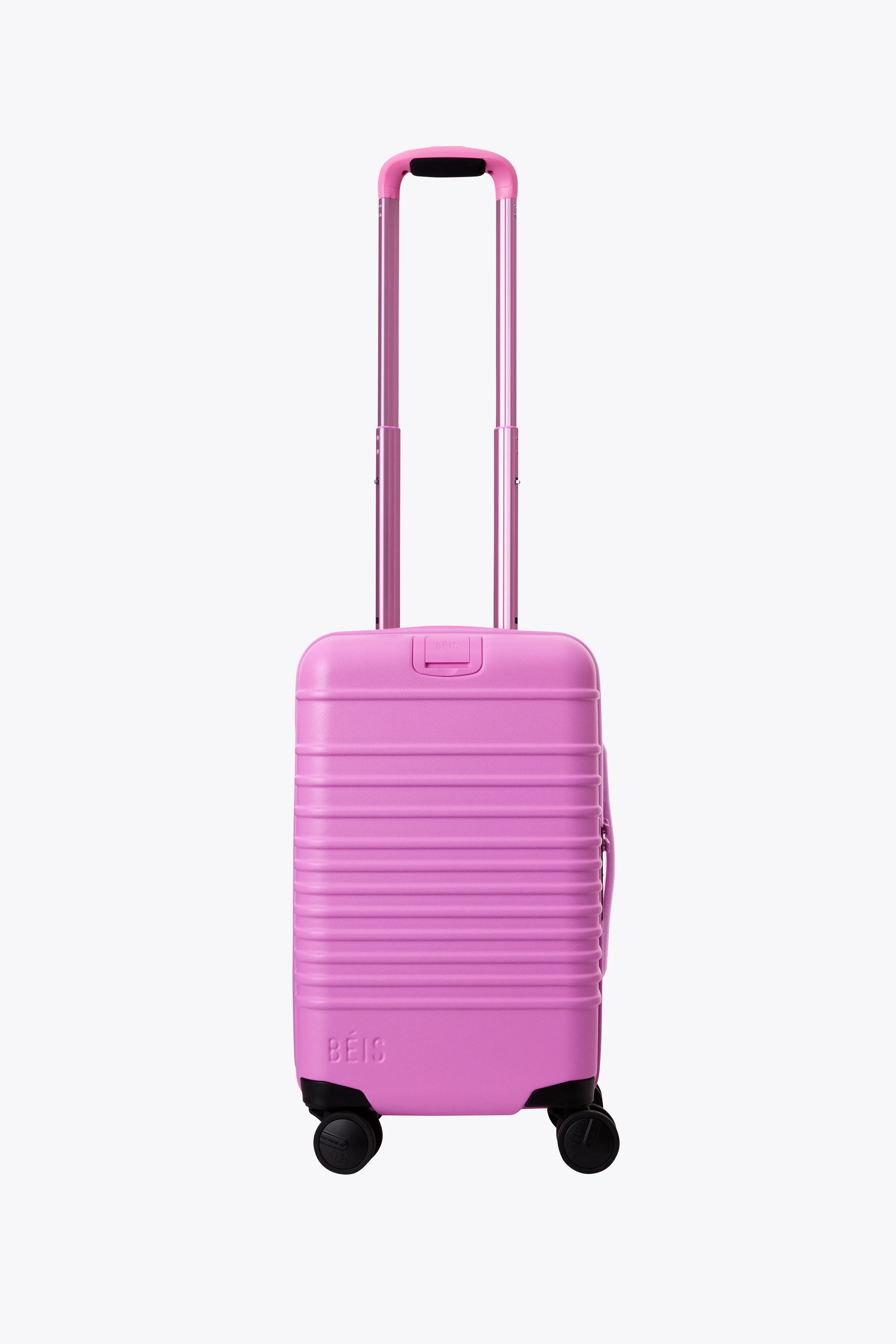 BÉIS 'The Small Carry-On Roller' in Berry - Compact Small Rolling Luggage in Berry | BÉIS Travel
