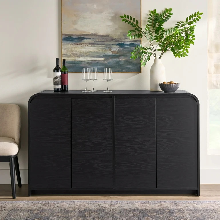 Better Homes & Gardens Juliet Sideboard, Rich Black Finish | Walmart (US)