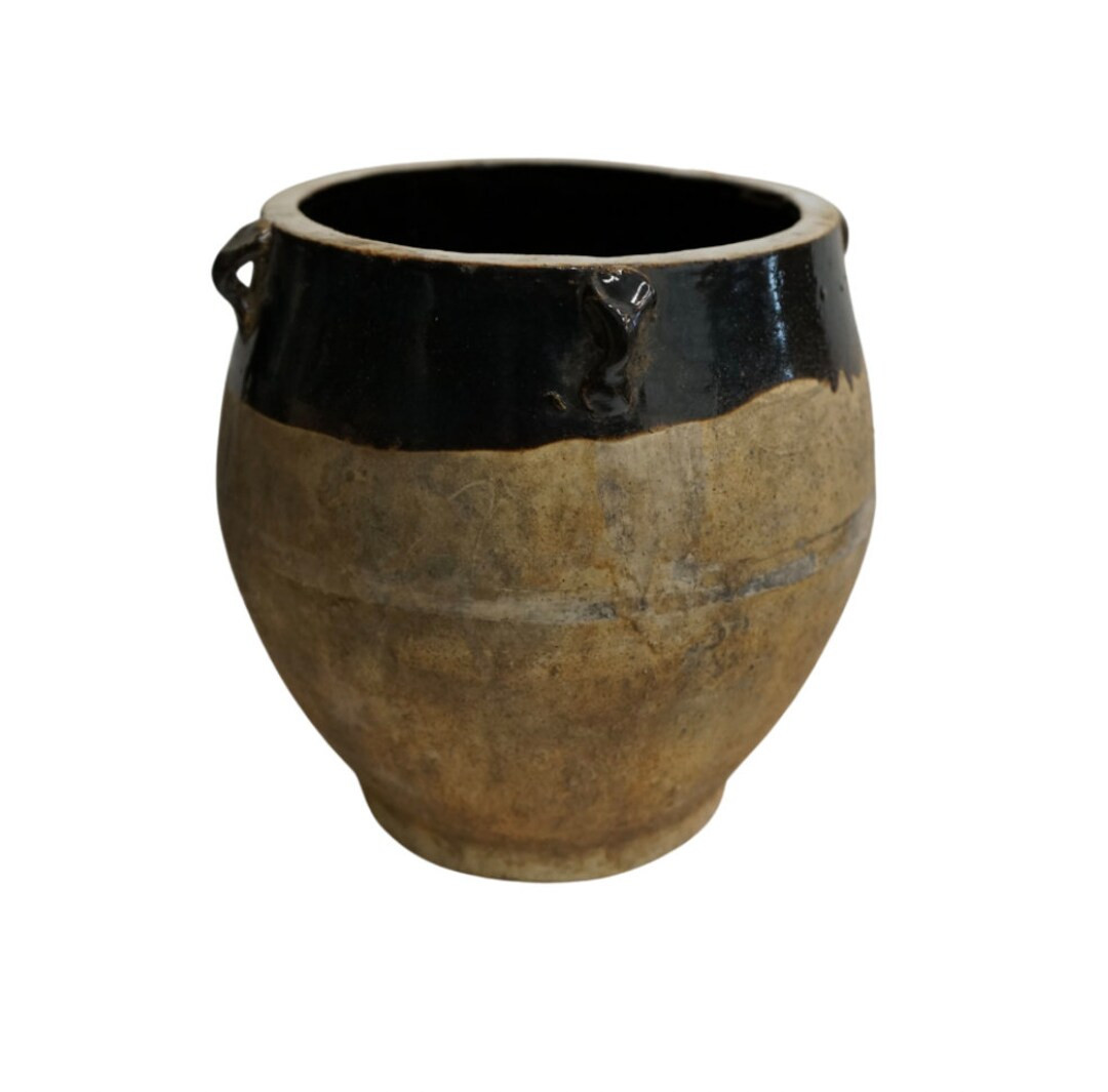 Brown Half Dipped Vintage Pot - Etsy Canada | Etsy (CAD)