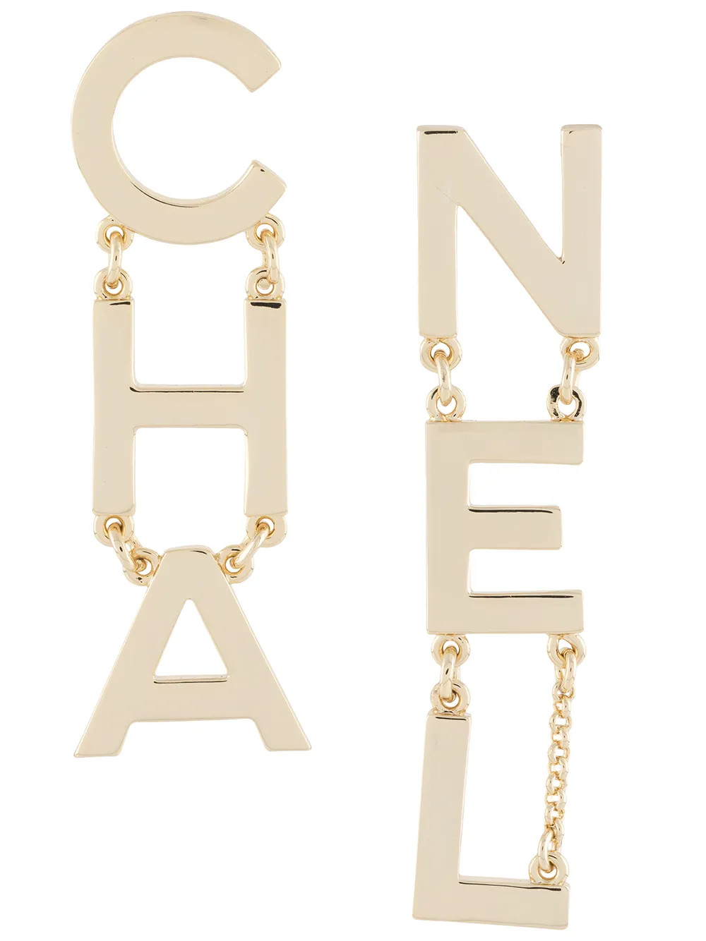 CHANEL Pre-Owned 2019 Logo Drop Earrings - Farfetch | Farfetch Global