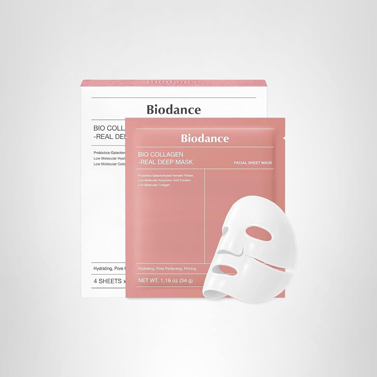 BIODANCE Bio-Collagen Real Deep Mask, Hydrating Overnight Hydrogel Mask, Pore Minimizing, Elastic... | Amazon (US)