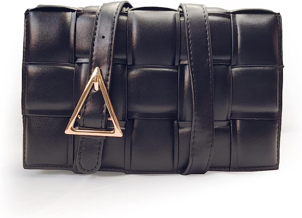 Ling Chuang Woven Crossbody Bags for Women Padded Cassette Shoulder Bag Green Chain Clutch Purses... | Amazon (US)