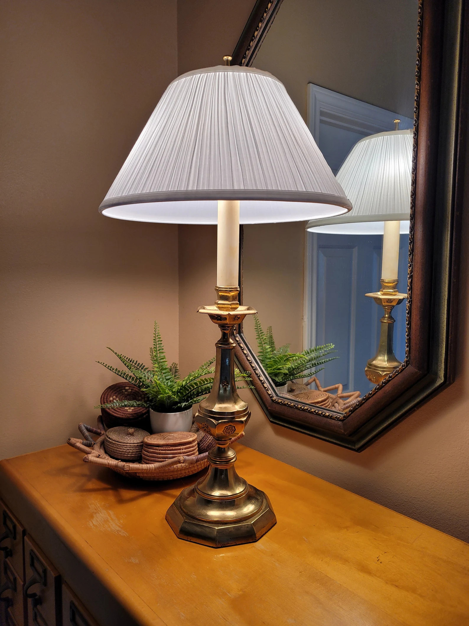 Antique Brass Table Lamp - Etsy | Etsy (US)