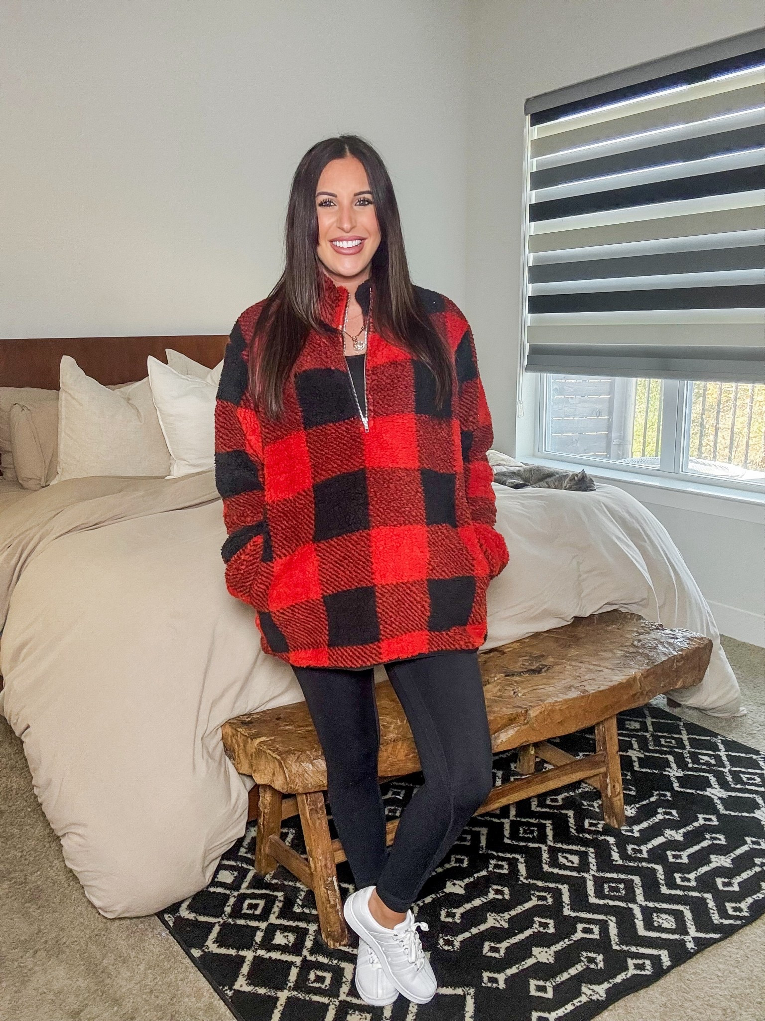 Super soft and plush plaid Sherpa half zip pullover. Absolutely perfect for fall and winter and super warm! 

#LTKBump #LTKootd #LTKHoliday