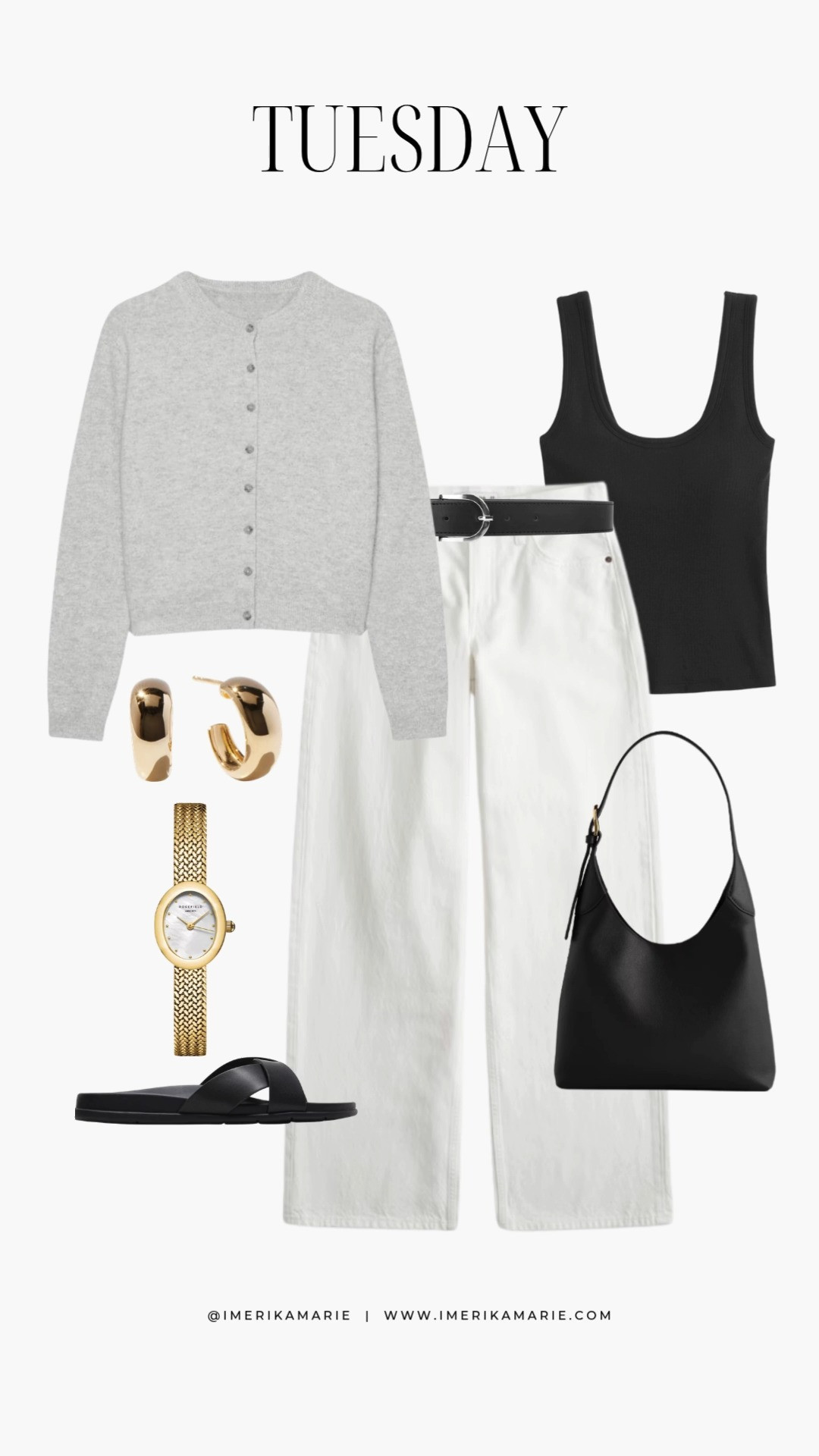 Tuesday Outfit Inspo 🖤

spring outfits 2026. spring outfit. grey cardigan. white jeans. black sandals. black shoulder bag. wide leg jeans. low rise jeans 

 

#LTKootd #LTKMidsize #LTKPetite