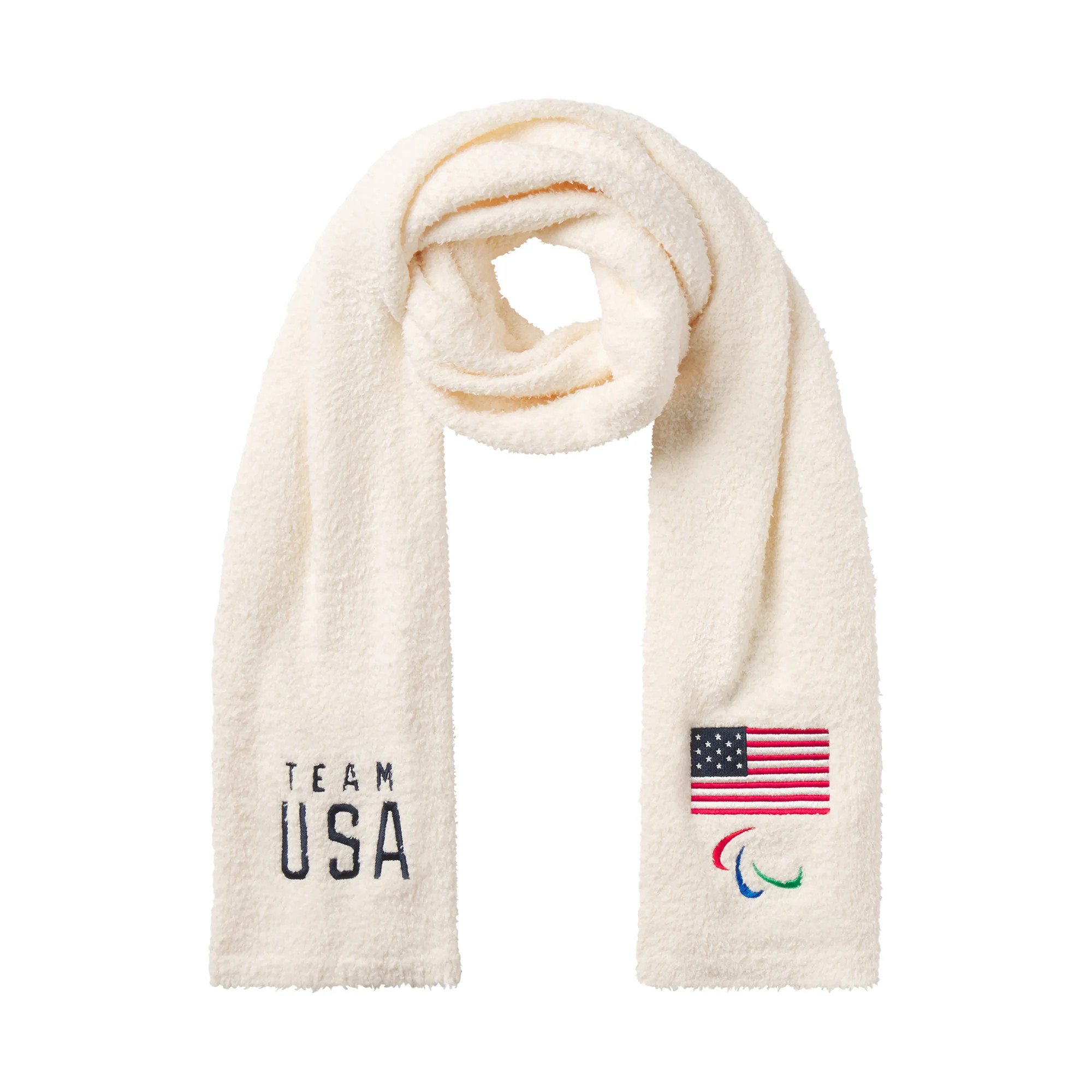SKIMS FOR TEAM USA COZY PARALYMPIC SCARF | ECRU | SKIMS | SKIMS (US)