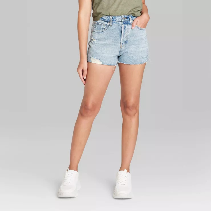 Women's High-Rise Cutoff Jean Shorts - Wild Fable™ | Target
