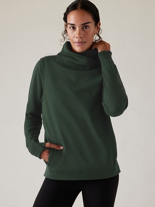 Cozy Karma Twist Neck Sweatshirt | Athleta