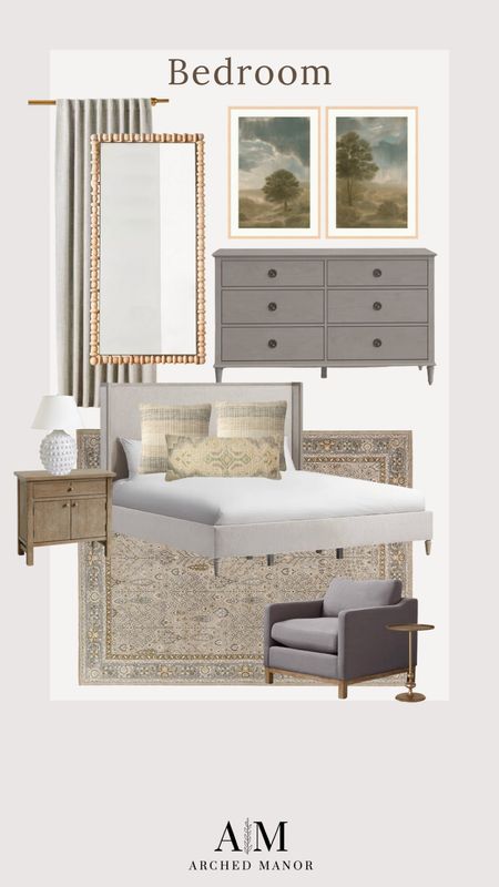 Neutral bedroom design! Love the gray dresser and nightstand pairing!

#LTKhome #LTKstyletip #LTKsalealert