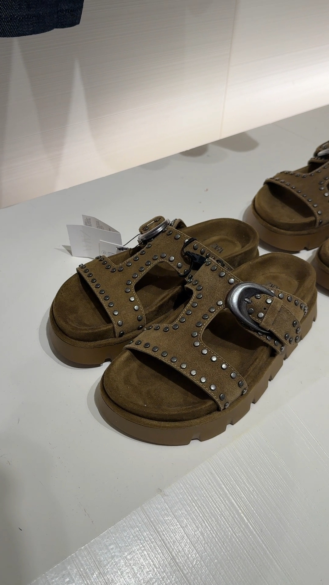Studded suede sandals! Perfect for Spring and summer shoe collection! 