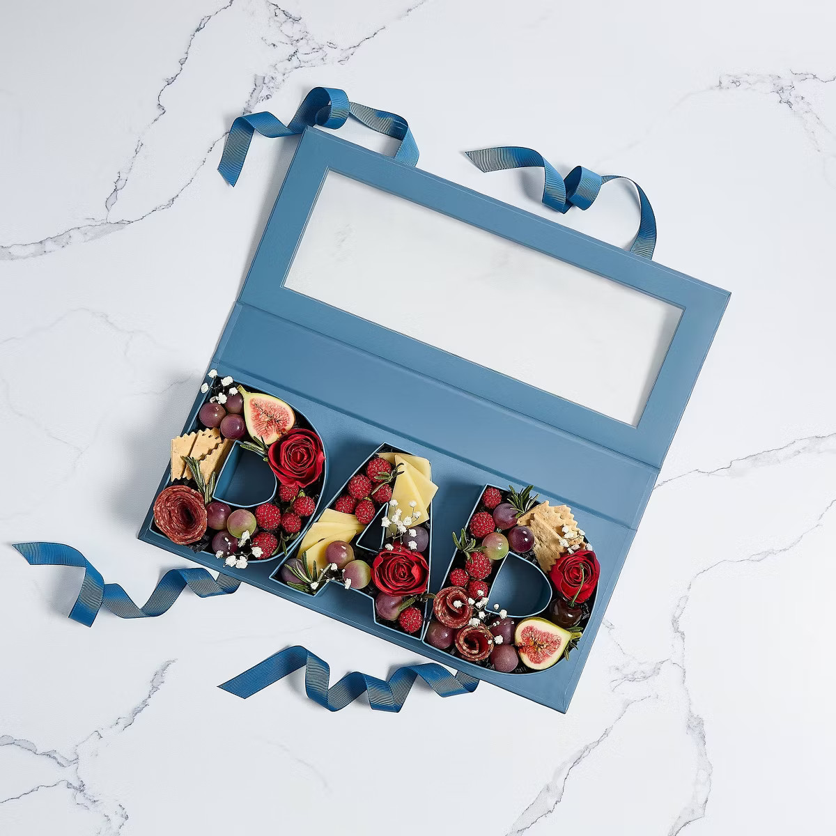 Cook With Color Fillable Word Food Storage Gift Box DAD Blue | Target