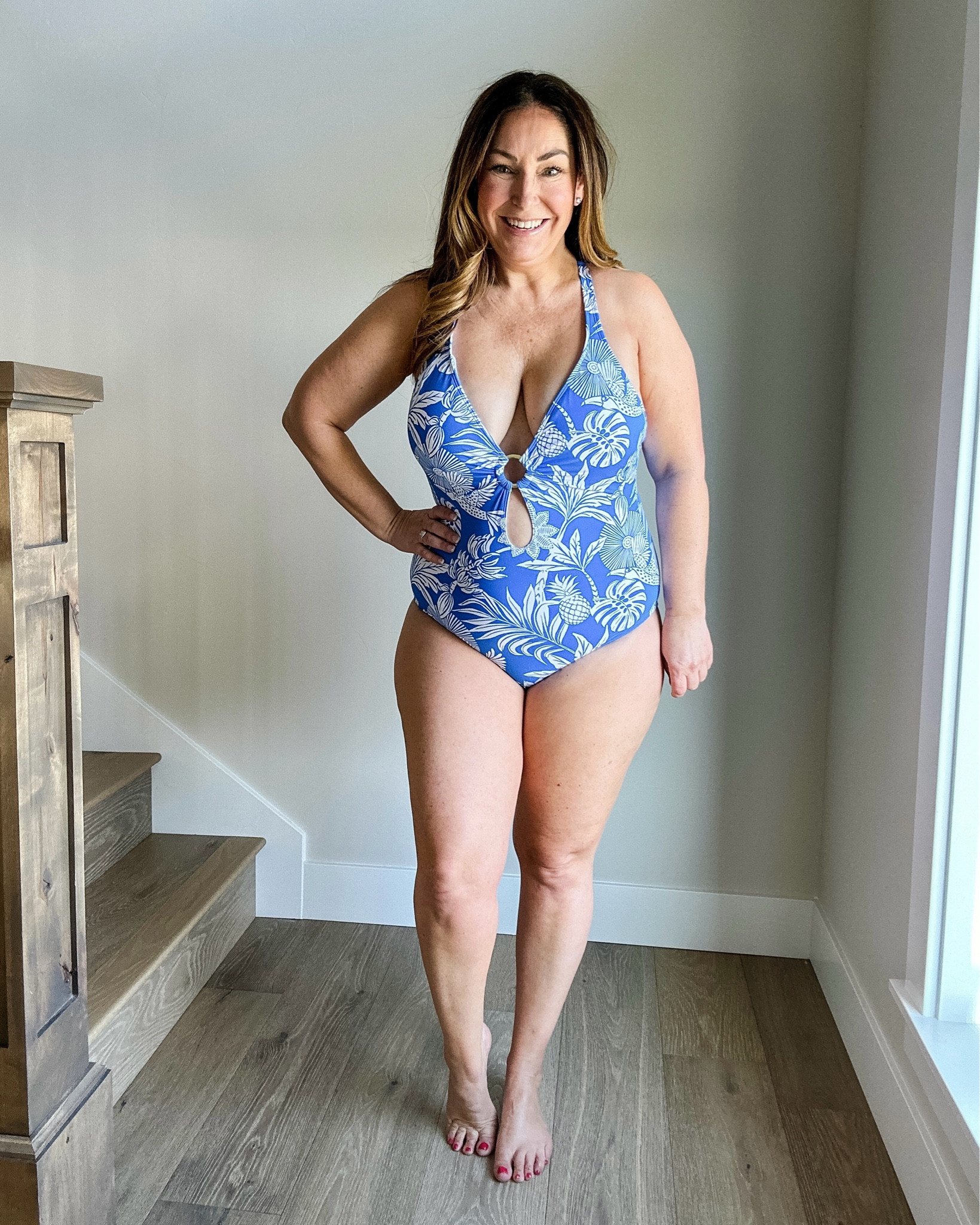 Swimsuits for curves! This swimsuit from @nordstrom is one of my favorite styles because it’s a little 🔥 and has lower cross back. I wear a 12 and felt it to be true to size. 

#nordstrompartner 

#LTKtravel #LTKmidsize #LTKswim