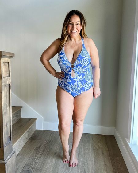 Swimsuits for curves! This swimsuit from @nordstrom is one of my favorite styles because it’s a little 🔥 and has lower cross back. I wear a 12 and felt it to be true to size. 

#nordstrompartner 

#LTKtravel #LTKmidsize #LTKswim