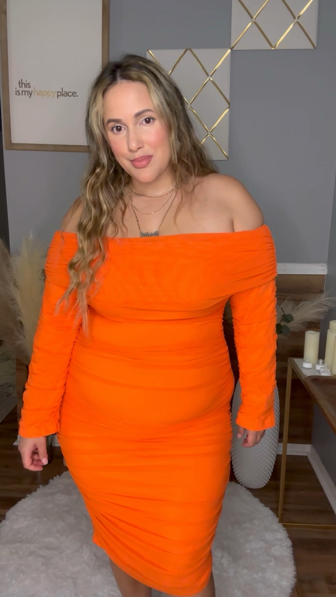 This ruched midi dress is so perf for a cruise dinner, brunch or date night! Love how vibrant the color is! Wearing XL



#LTKshoecrush #LTKcurves #LTKstyletip