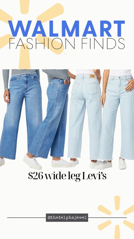 These wide leg Levi’s are only $26
28” inseam with stretch 
Stick with your true size or go up one.





#LTKstyletip #LTKfindsunder50 #LTKover40