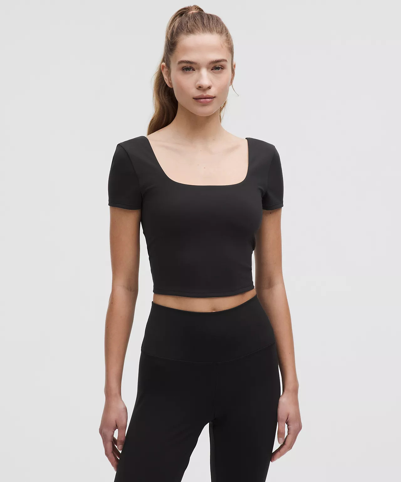 Wunder Under SmoothCover Square-Neck T-Shirt | Lululemon (US)