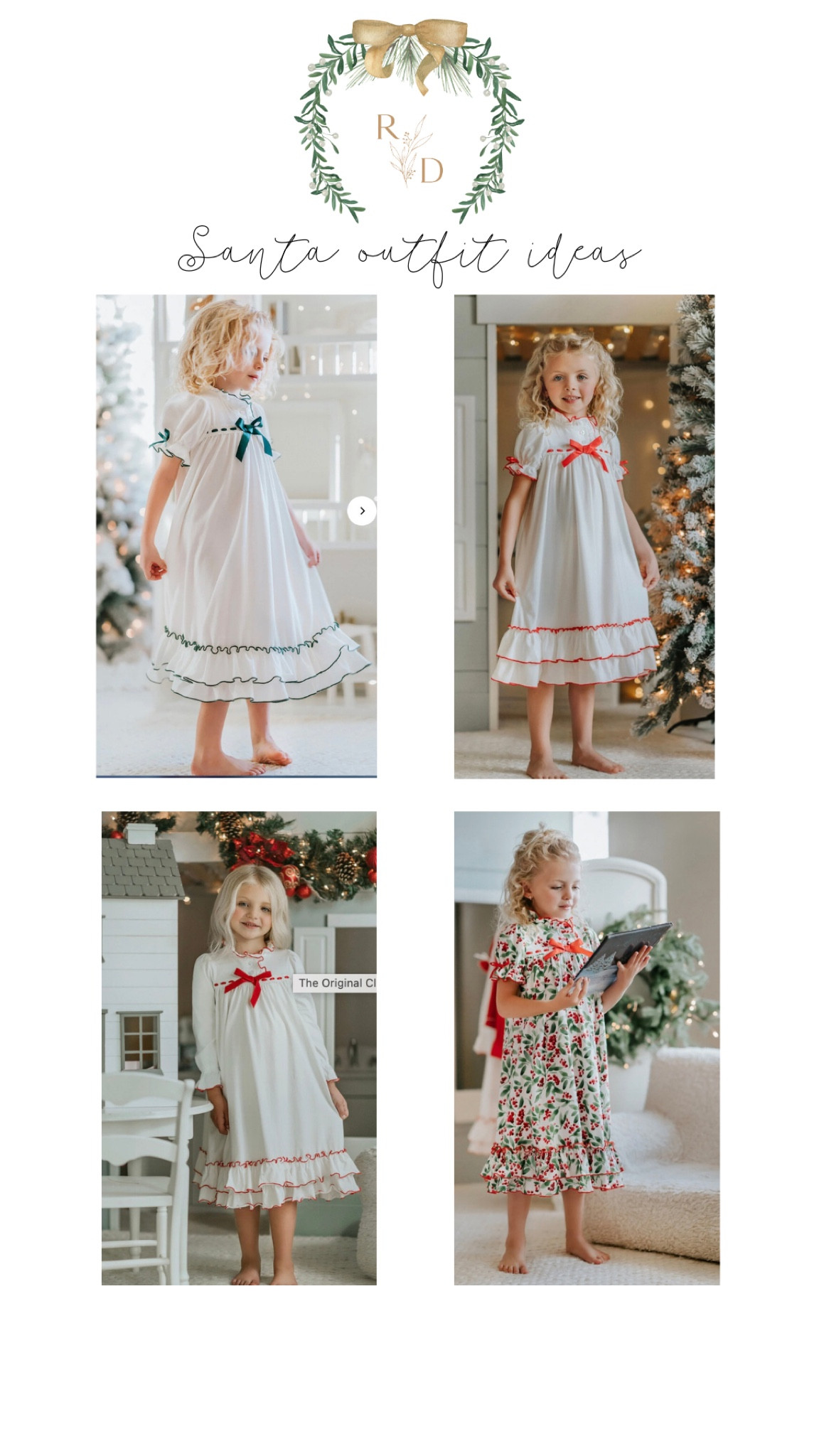 Girls Christmas nightgowns for Santa! 

#LTKFindsUnder50 #LTKSeasonal #LTKKids