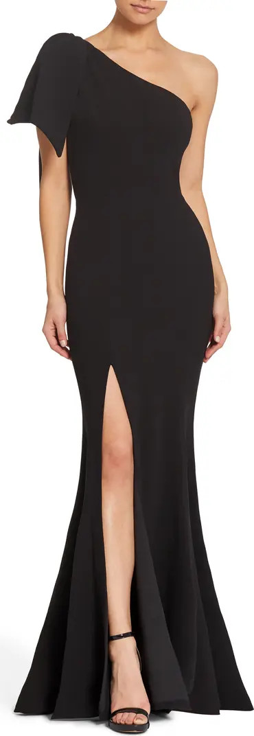 Georgina One-Shoulder Crepe Gown | Nordstrom