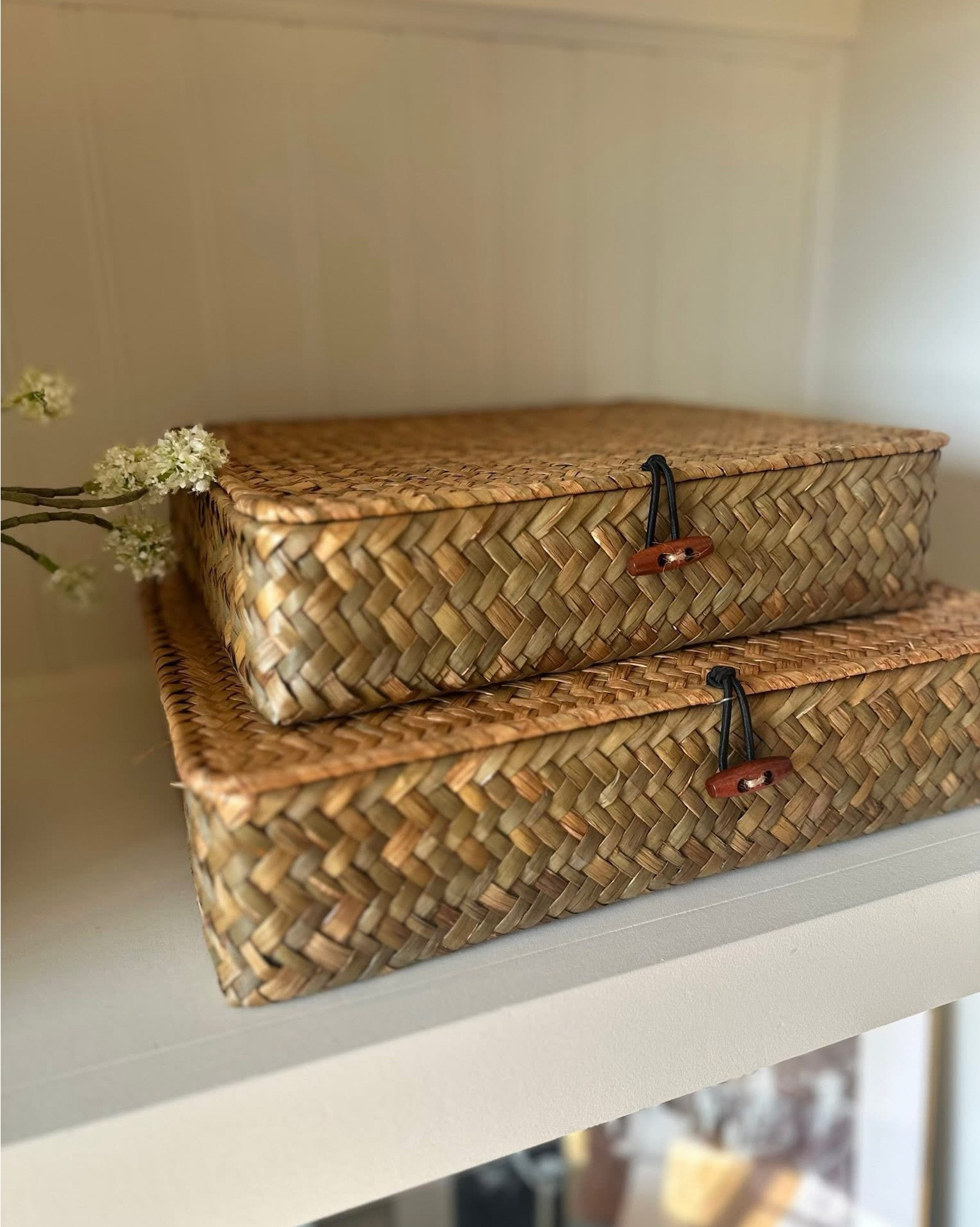 I know I’ve shared my McGee & Co woven baskets before but they’re definitely a splurge so I ordered these from Amazon! They’re a great look for less, perfect for shelf styling and currently on sale! 

#LTKHome #LTKSaleAlert