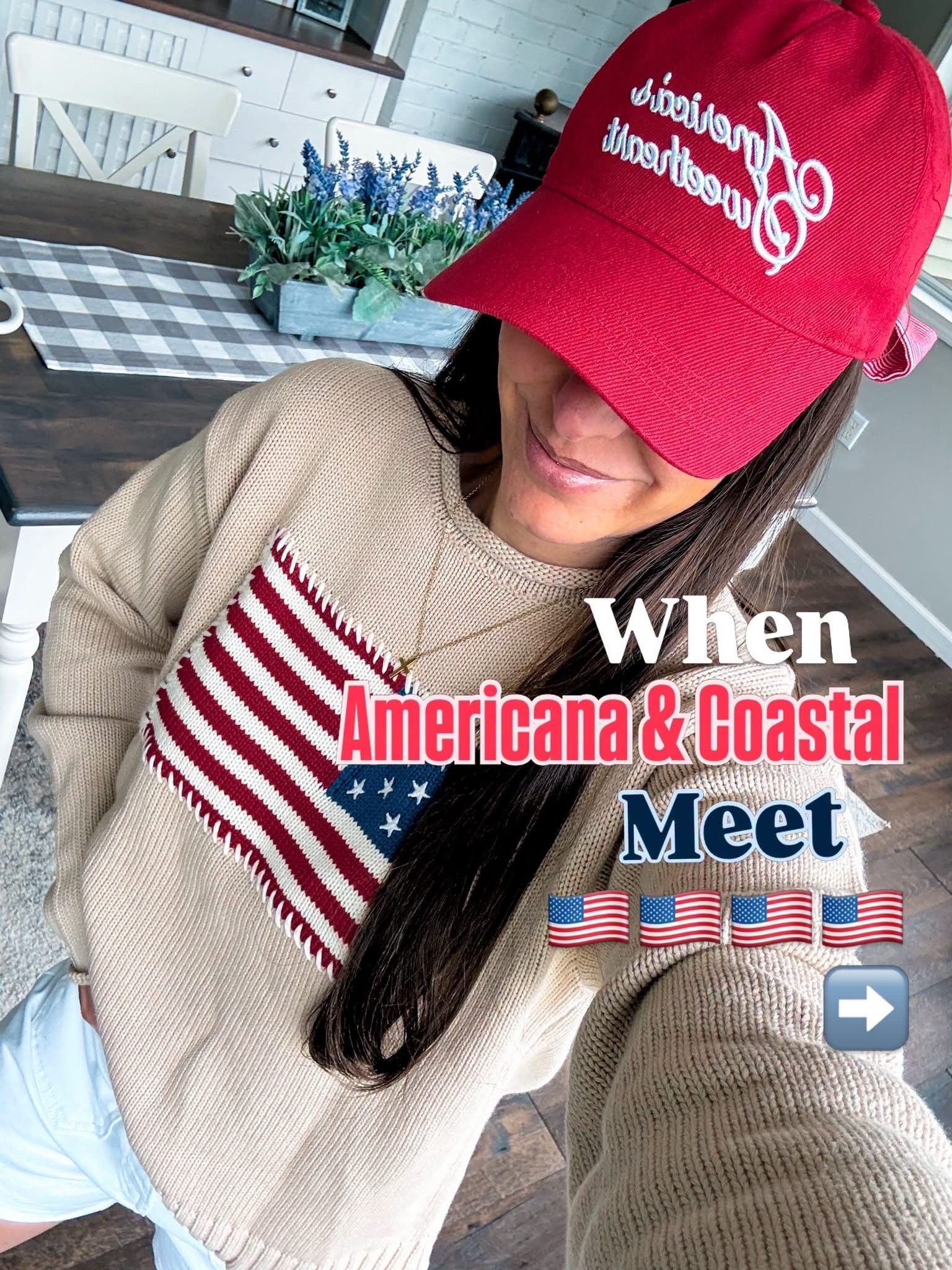 Ahhhh Americana and coastal vibes. Wearing small in all tops. Denim tts shoes tts 
Use code: CHRISTA15 for 15% off the Shop Living in Yellow collection full priced items

#LTKmomlife #LTKgrwm #LTKootd