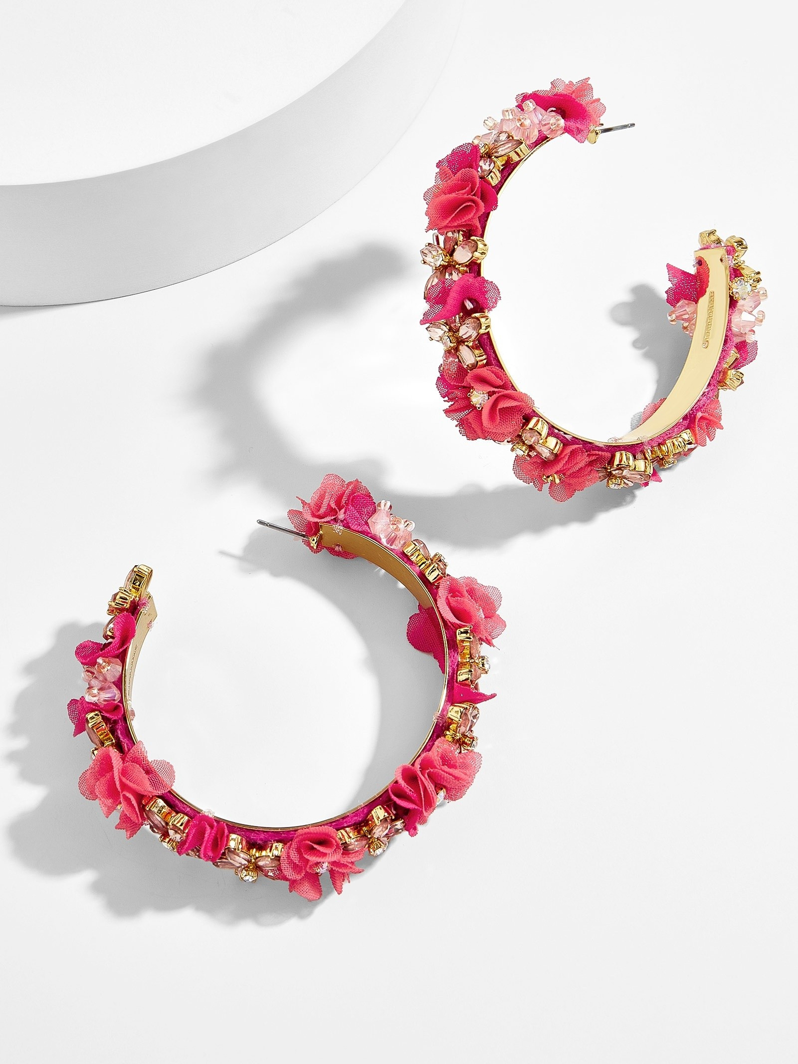 Esme Flower Hoop Earrings | BaubleBar (US)