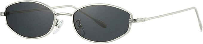 helena Small Narrow Sunglasses Men Polygon Vintage beam Metal Sunglasses 2026 Square Sun Glasses | Amazon (US)