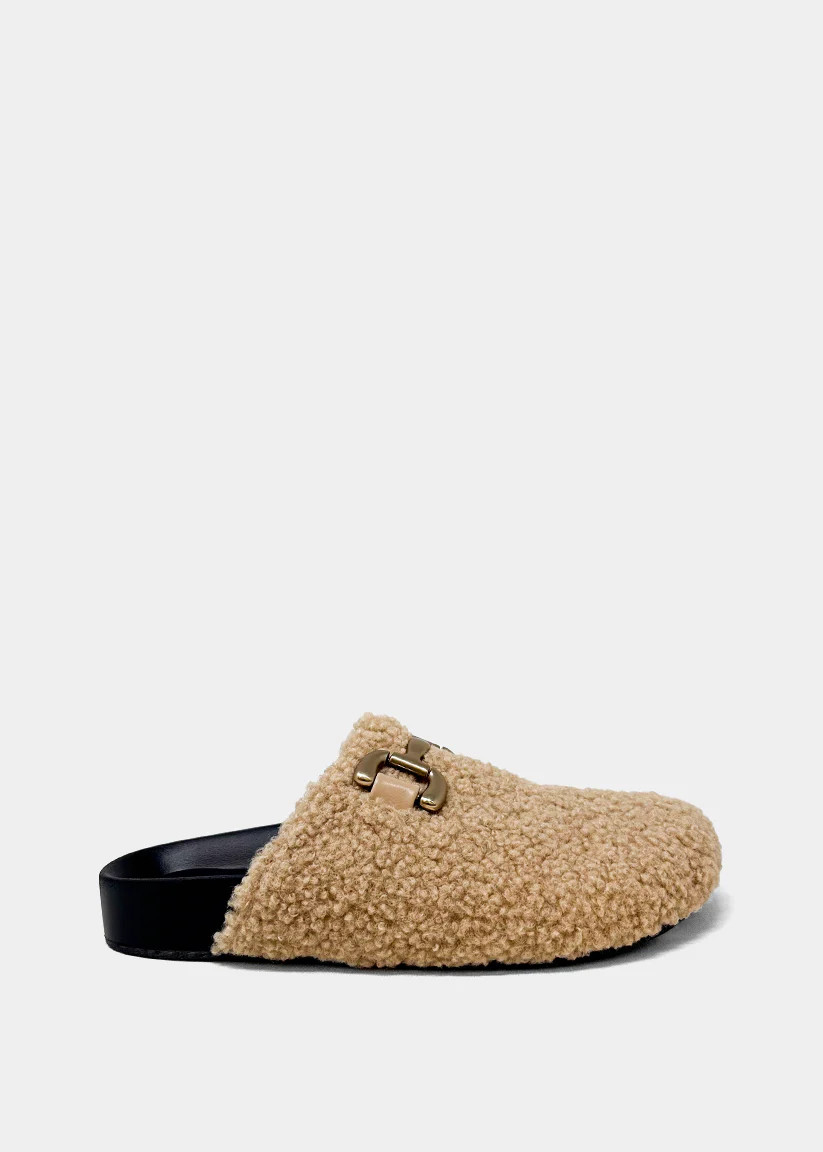 AZALEA MINI Beige Teddy Clog \u2013 SHUSHOP | SHUSHOP