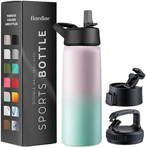 Amazon.com: Triple-Insulated Stainless Steel Water Bottle with Straw Lid - Flip-Top Lid - Wide-Mo... | Amazon (US)