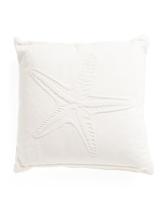 20x20 Star Ribbed Woven Pillow | TJ Maxx