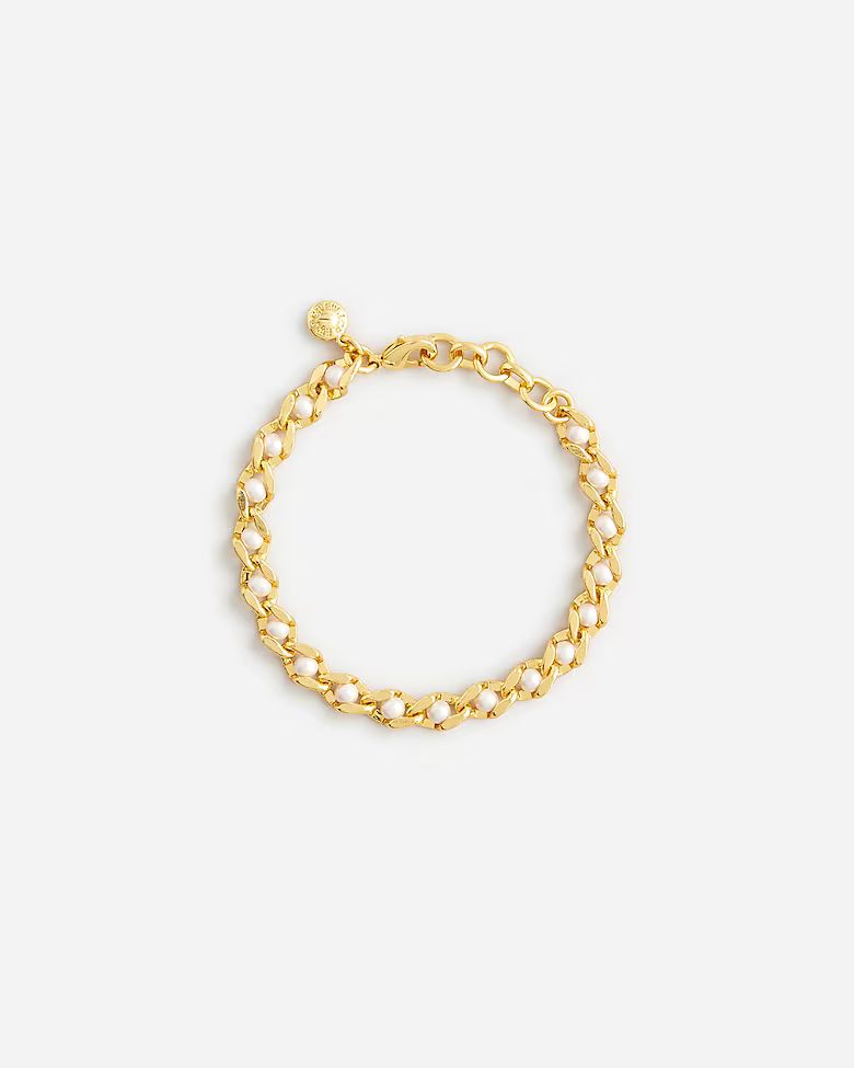 Pearl chain bracelet | J.Crew US