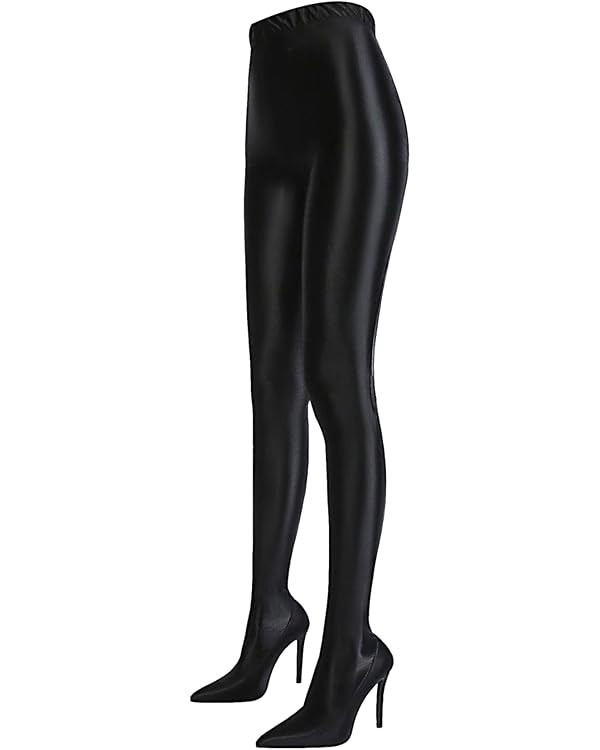 Pull On Legging Boots, Women's Thigh High Stiletto Pant Boots Pointed Toe Stretch Over The Knee H... | Amazon (US)