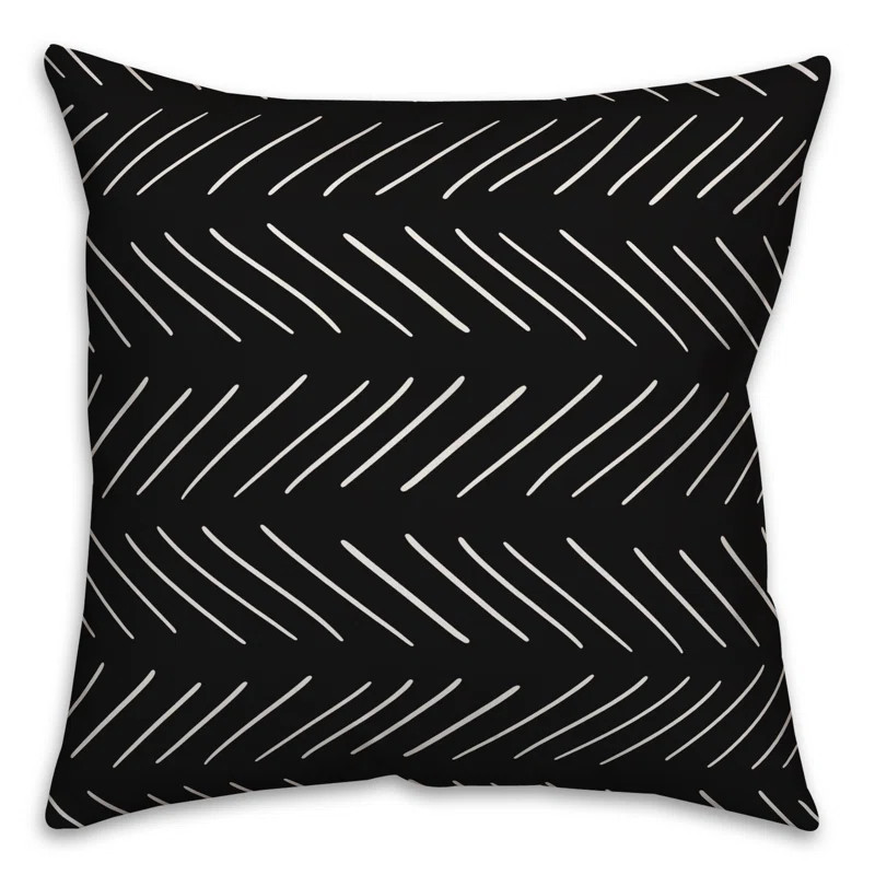 Elzira Modern Chevron Square Pillow Cover & Insert | Wayfair North America