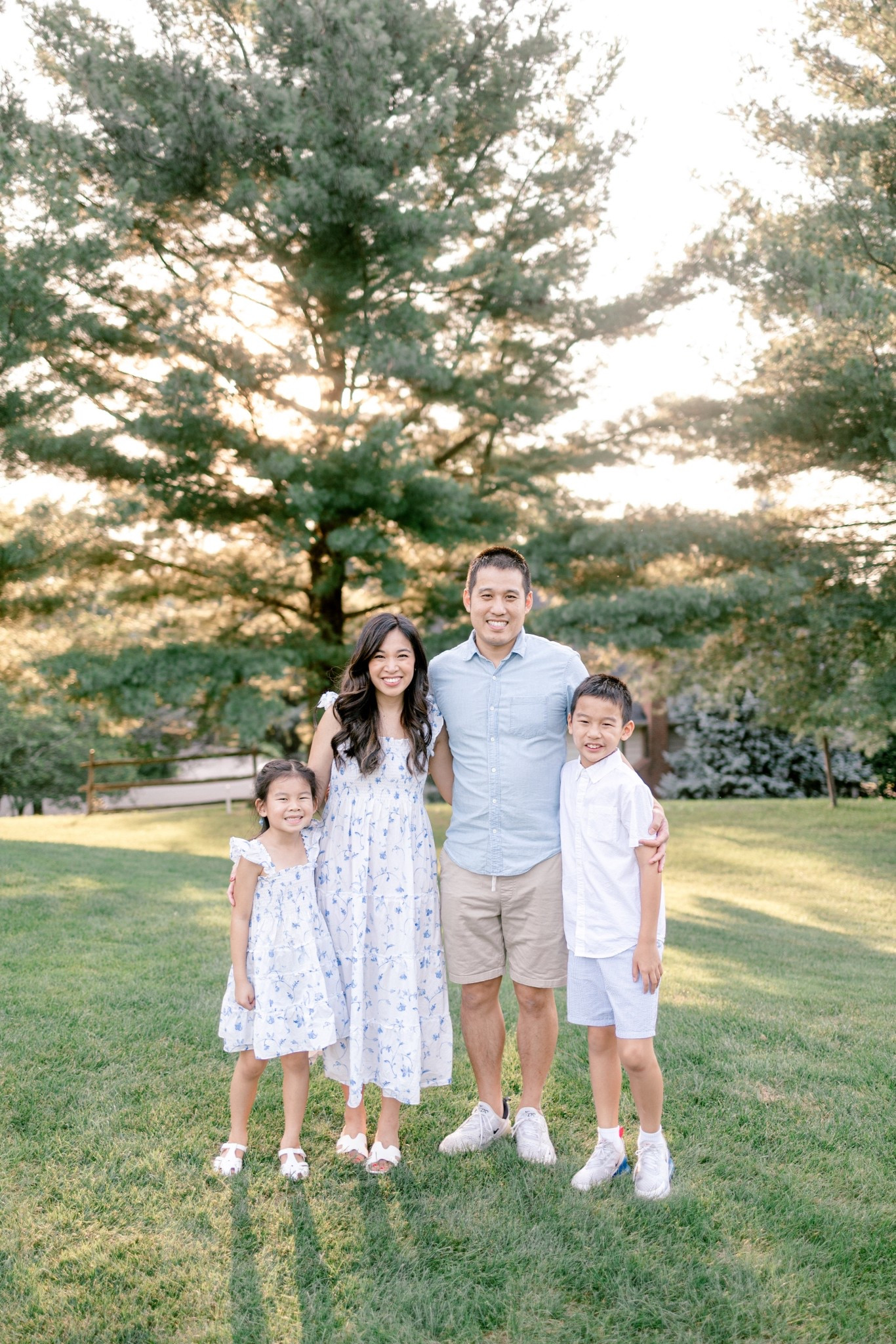 Blue and white family photo outfit inspo

#LTKStyleTip #LTKFamily #LTKPetite